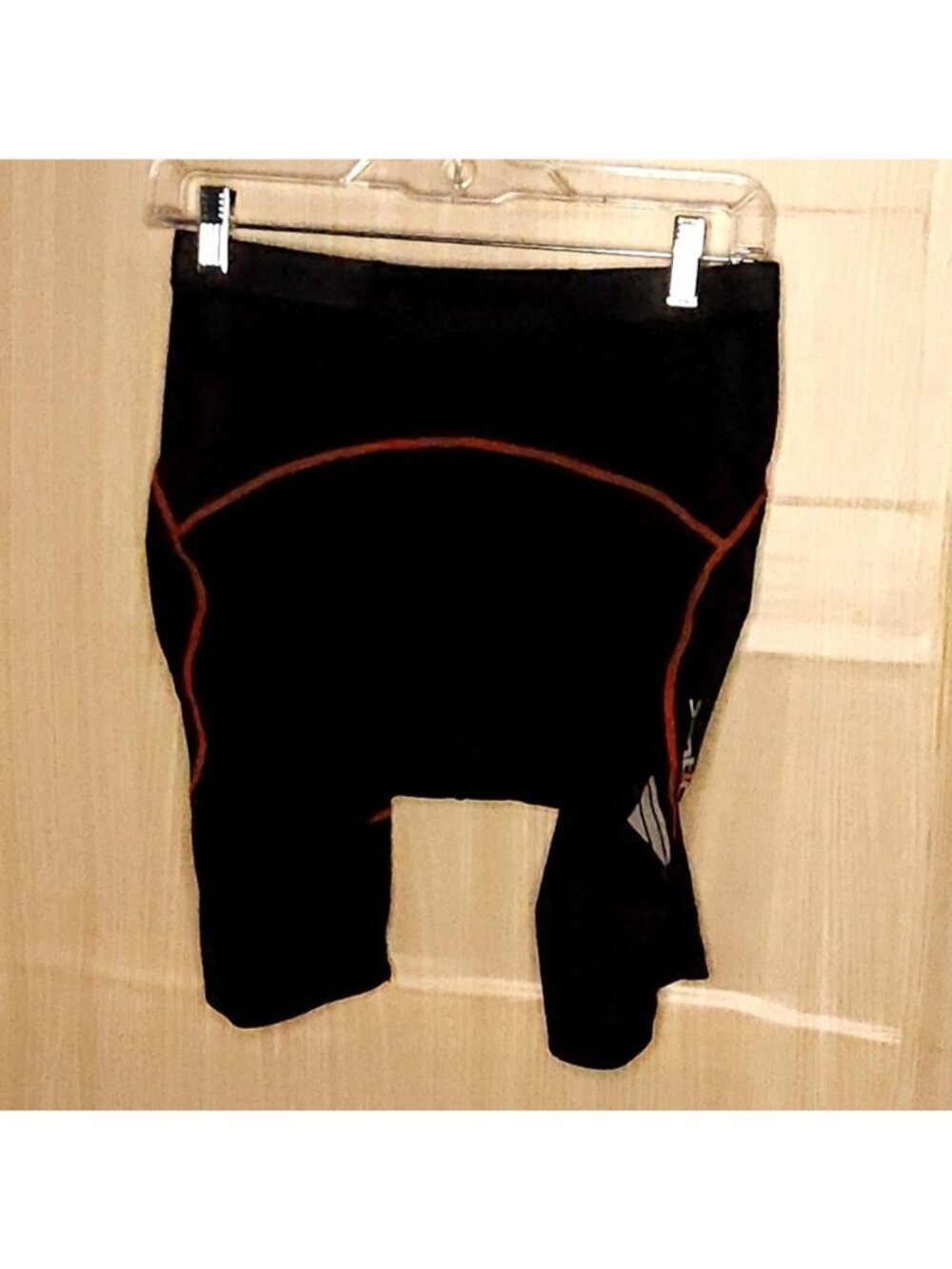 Santic Mens Red Black Cycling Shorts Large